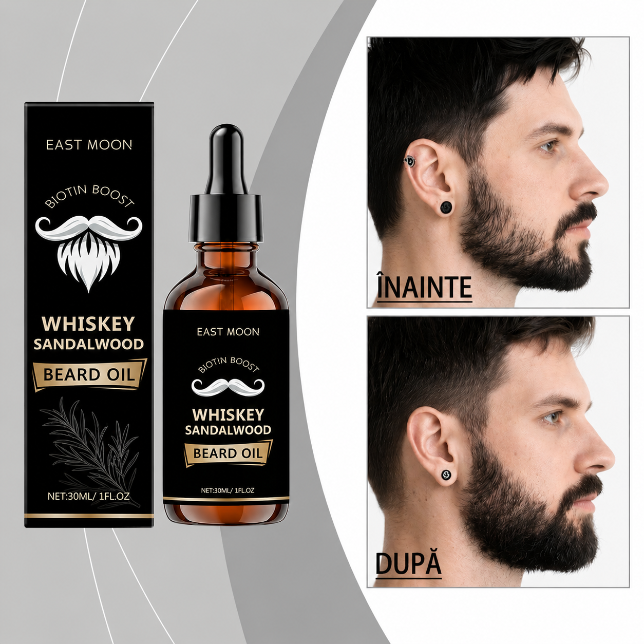 Ulei Creștere Barba Scent Natural